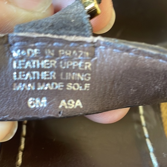 TORY BURCH Sandals Brown Suede Strappy Studded Wedge A9A Retail $398 Siz… - Picture 10 of 10